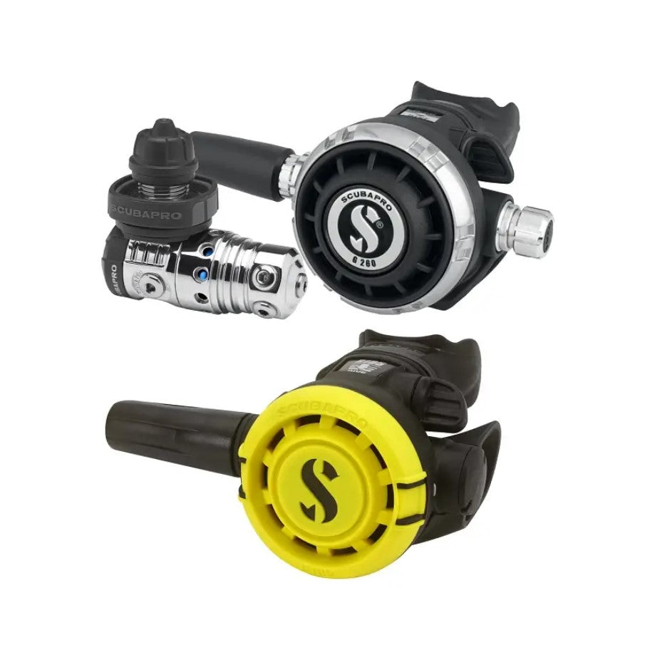 MK25Evo + G260 + R105 Octopus NEW - Set Erogatori con Sistema Octopus Completo - Attacco DIN