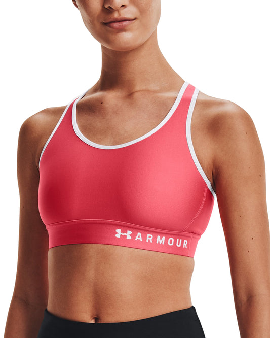 Armour Mid Keyhole Bra Top Fitness per Palestra e Running