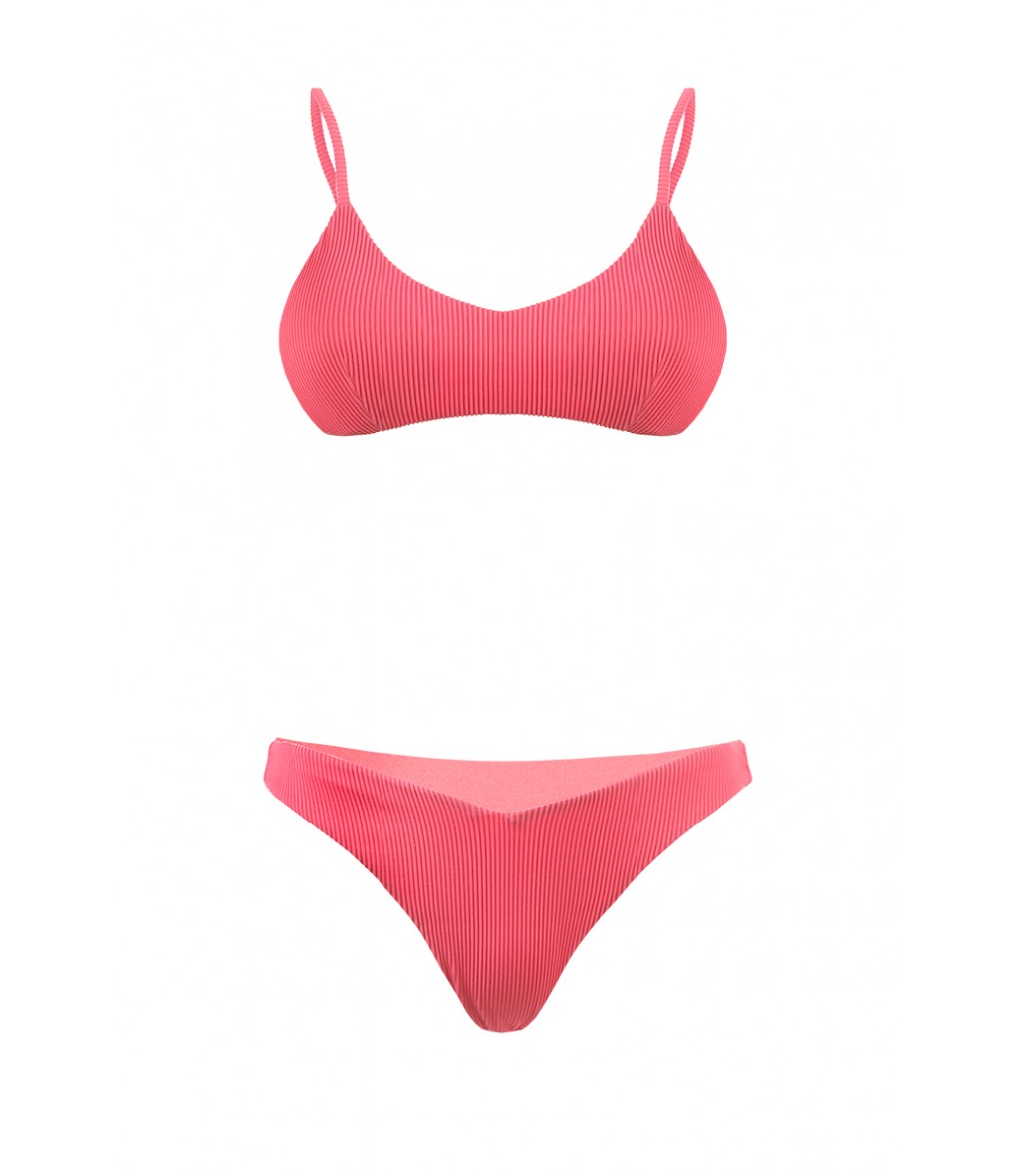 Bikini Elasticizzato Tessuto Canettato