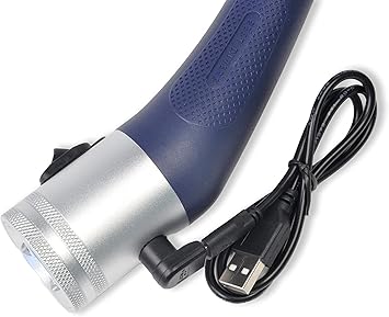 Python Torcia 1500 lumen a Fascio Luce Concentrato - Ricarica con Clip Magnetica Esterna - Interruttore a 3 Selezioni di Intensità Luminosa