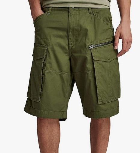 Rovic Zip Relaxed Bermuda Cargo Ripstop Cotone