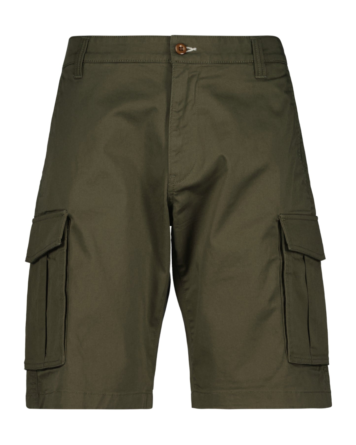 Relaxed Twill Cargo Bermuda