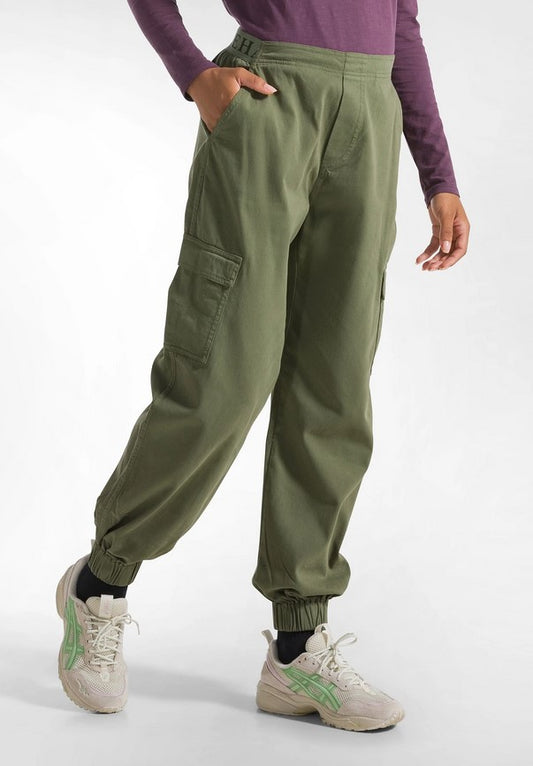 Pantaloni Cargo Gabardina