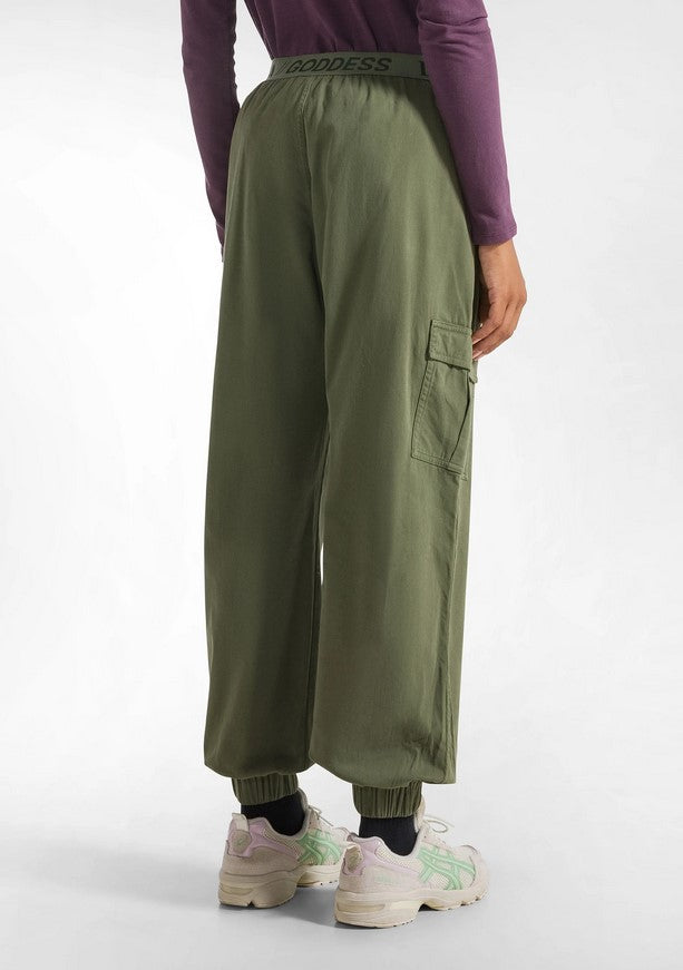 Pantaloni Cargo Gabardina