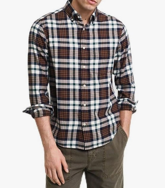 Camicia Manica Lunga Check Flanella Cotone