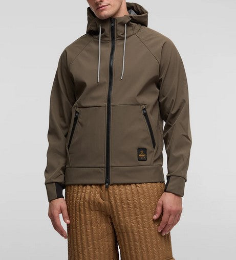 Speed Jacket Bomber con Cappuccio in Softshell Idrorepellente