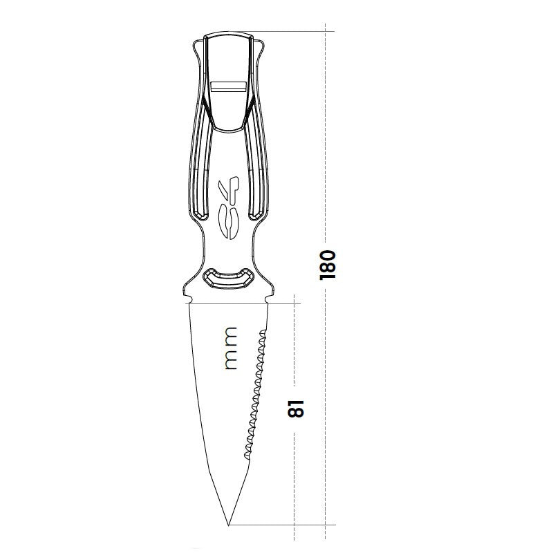 Ronin Coltello Apnea con Fodero