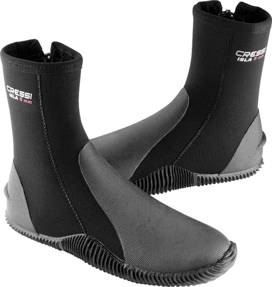 Isla Dive Boots 5mm Calzari Con Suola e Zip