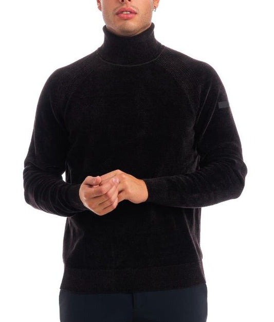 Velvet Turtle Neck Maglione Dolcevita Ciniglia