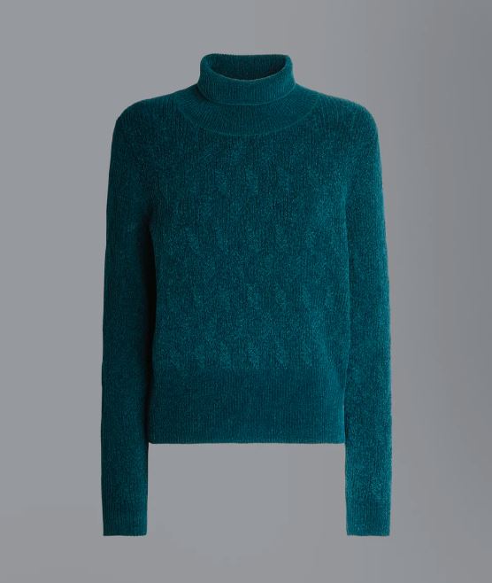 Knit Velvet Turtleneck Dolcevita