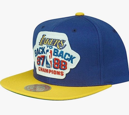 87/88 LAKERS B2B SNAPBACK HWC Cappellino Campioni NBA 1988