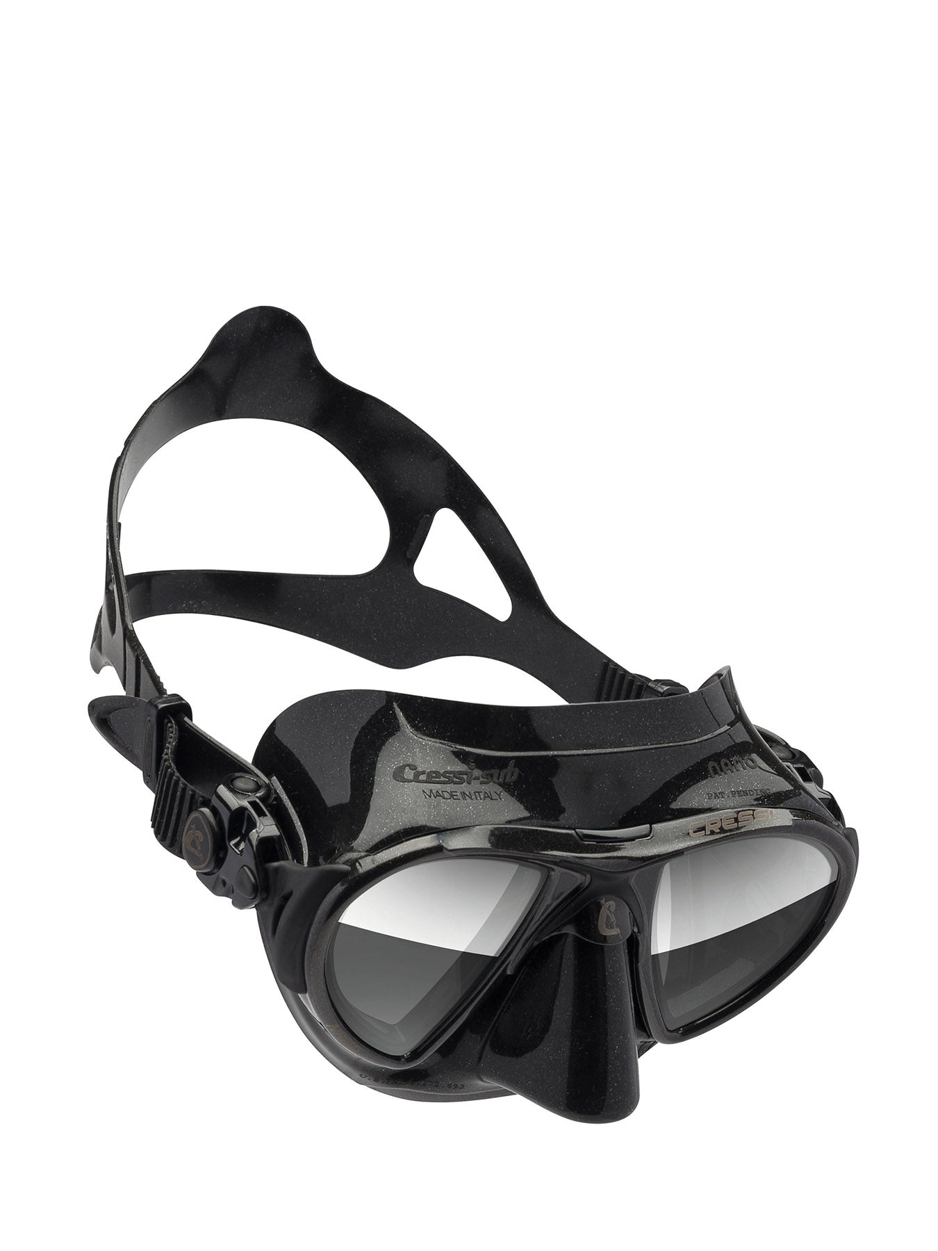 Maschera Nano HD Sil Nero con Lenti Specchiate