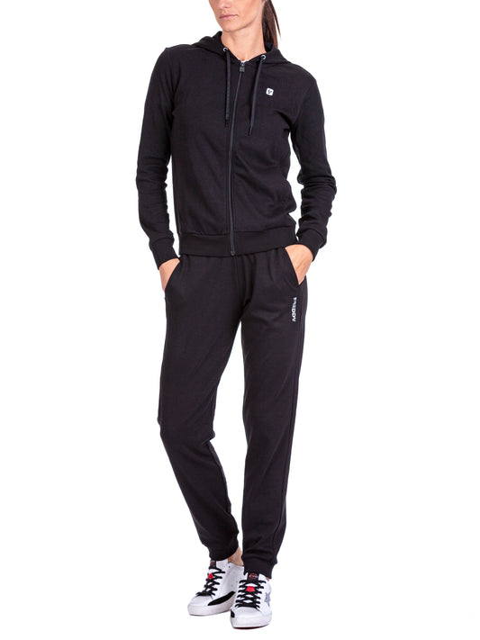 Tuta Donna Zip Lunga Con Capuccio