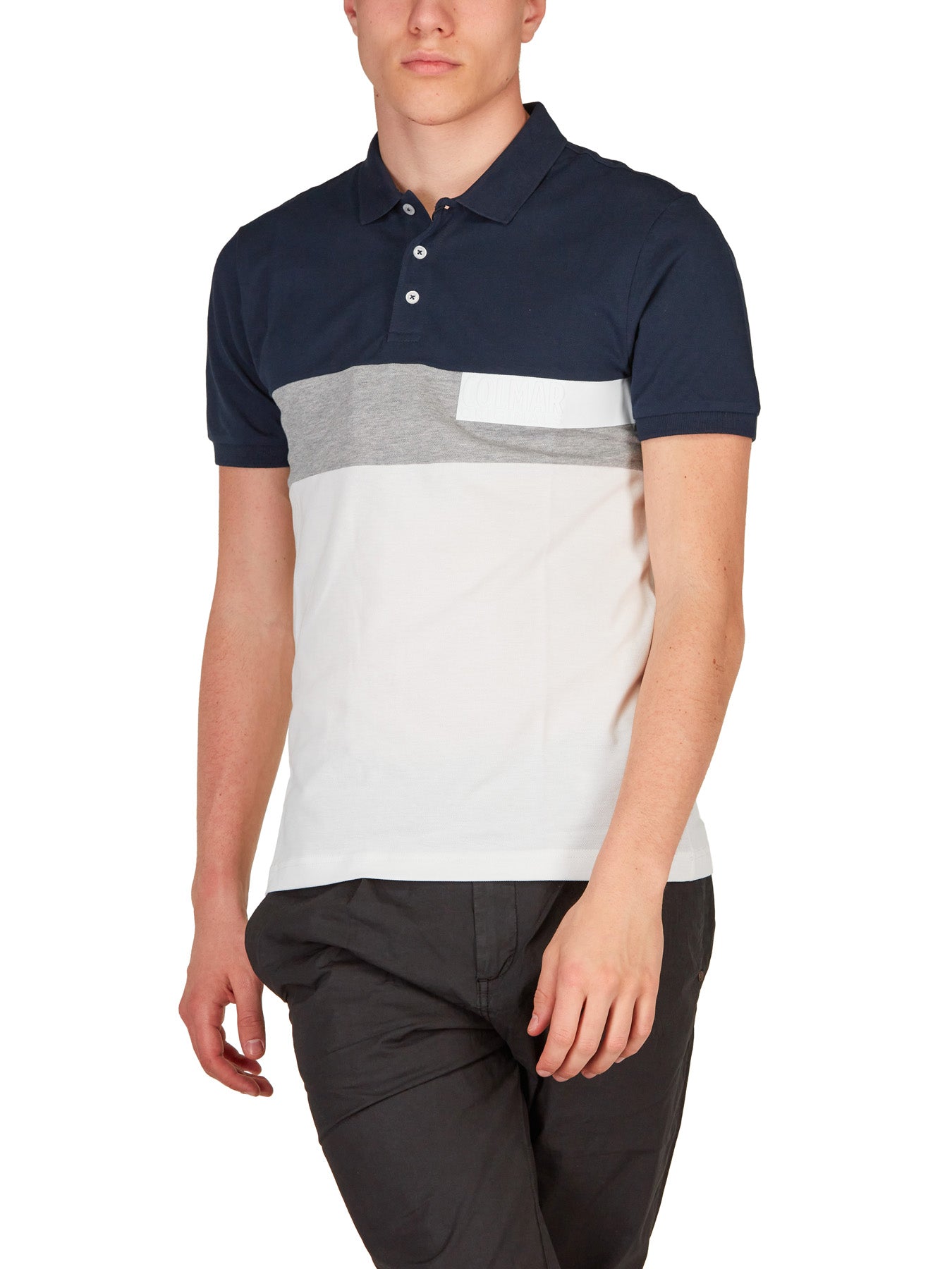 Polo Uomo Color Block